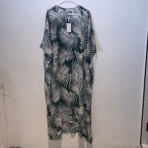 MIKOH DRESS COVER UP BRAND NEW WITH TAGS LEAHI GREEN PALM PRINT